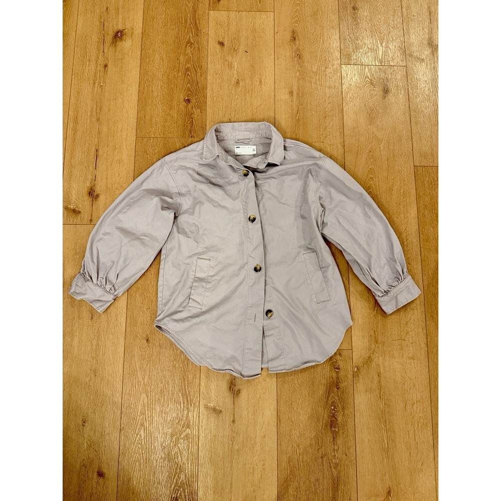 ASOS DESIGN Women's 100% Cotton Beige Button-Up Shirt Size 6 US / 10 UK Casual